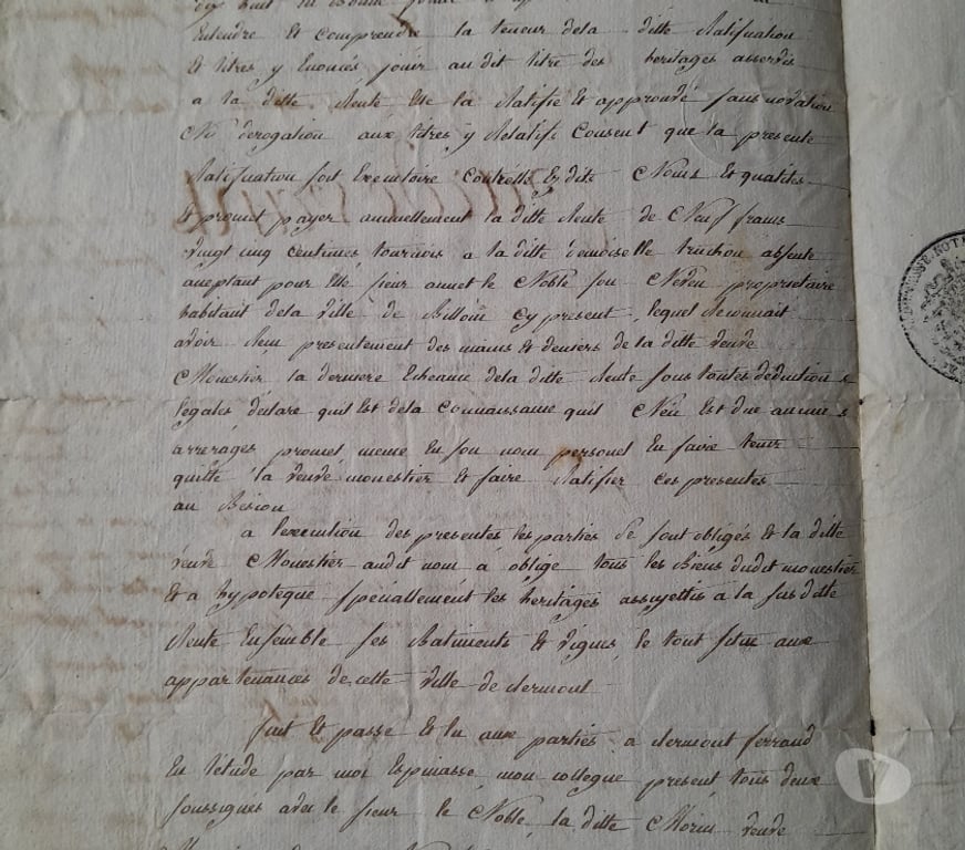 Collection Oise Compiegne - 60200 - Photos Vivastreet Acte notarié ancien