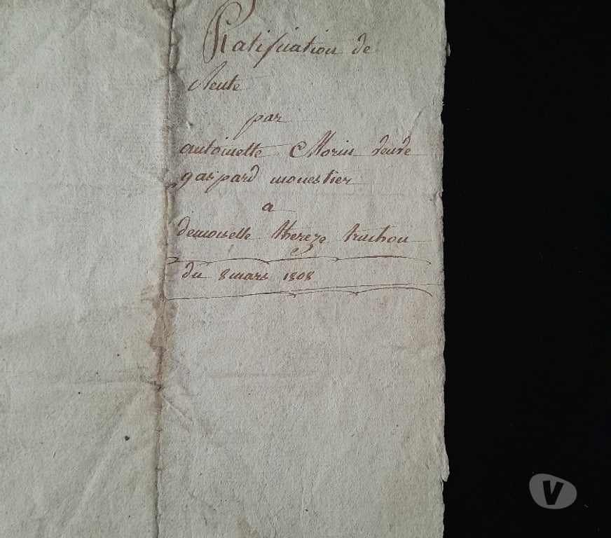 Collection Oise Compiegne - 60200 - Photos Vivastreet Acte notarié ancien