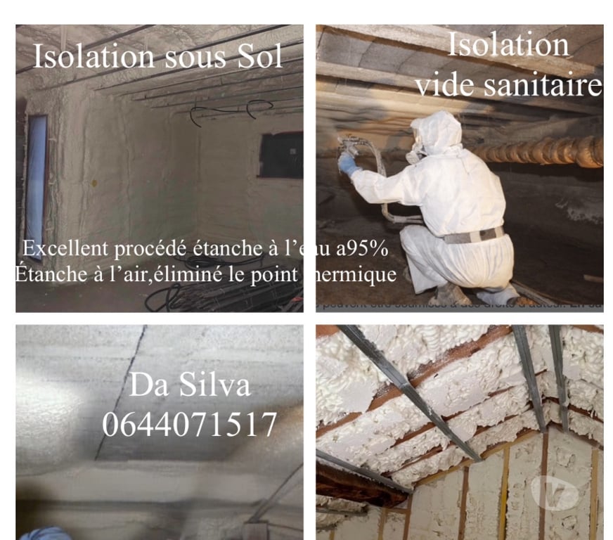 Artisans & dépannages Loiret Orleans - Photos Vivastreet Isolation Polyuréthane Projeté