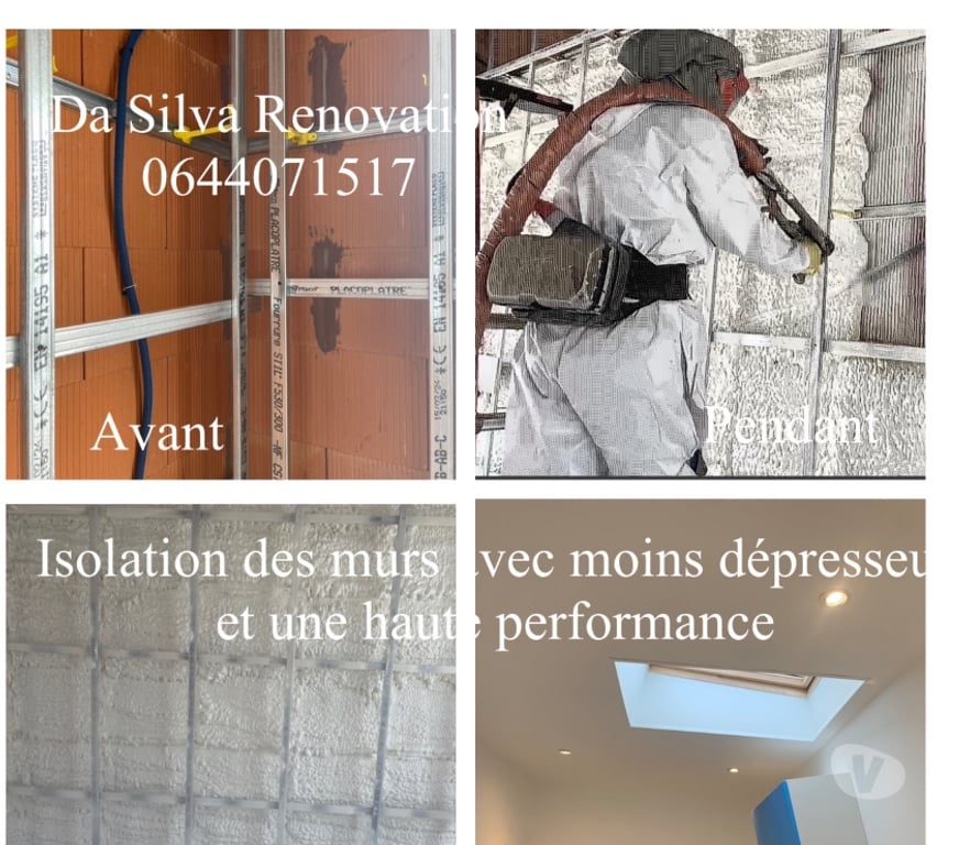 Artisans & dépannages Loiret Orleans - Photos Vivastreet Isolation Polyuréthane Projeté