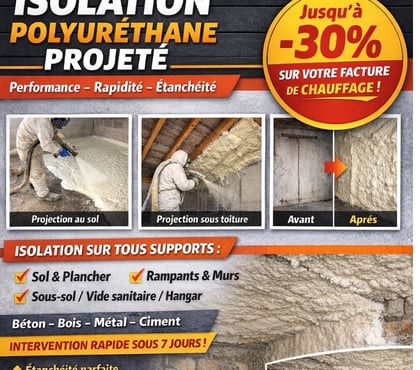 Artisans - Dépannages Orleans Orleans - Photos Vivastreet Isolation Polyuréthane Projeté