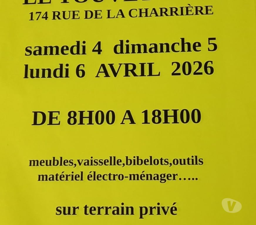 Vides greniers - Brocantes Isère Le Touvet - 38660 - Photos Vivastreet VIDE-MAISON Le week-end de pâques.