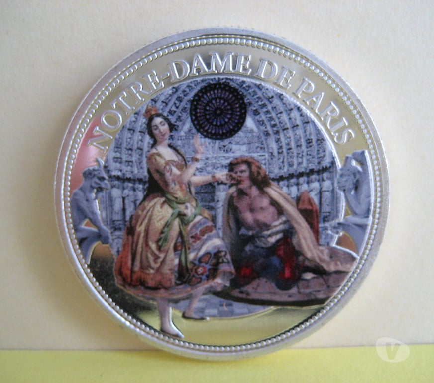 Collection Marne Reims - Photos Vivastreet Pièce colorisée " Esmeralda et Quasimodo N.D. de Paris