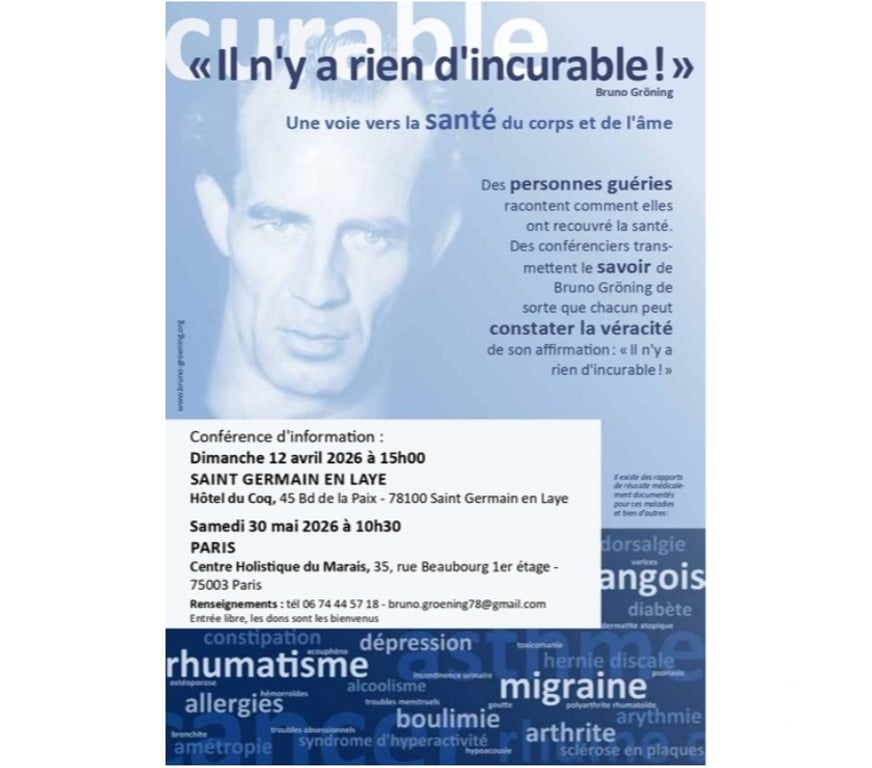 Autres sorties Paris Paris 3ème ardt - 75003 - Photos Vivastreet " UN CHEMIN VERS LA SANTE DU CORPS ET DE L'ÂME "