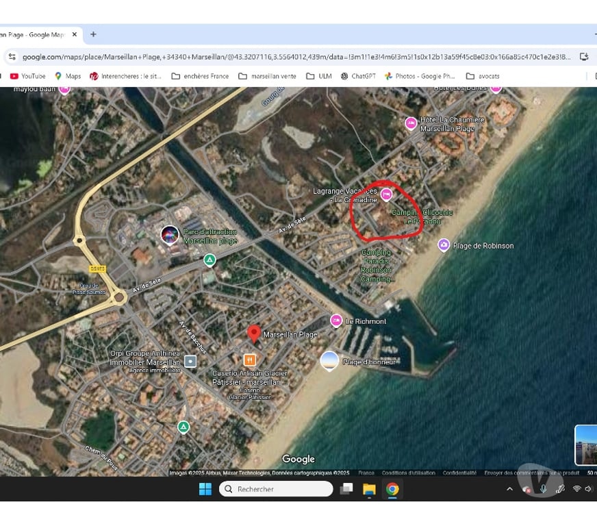 Vente Maison Hérault Marseillan - 34340 - Photos Vivastreet A 3 min à pied de la plage,T3 avec terrasse, parking, clim