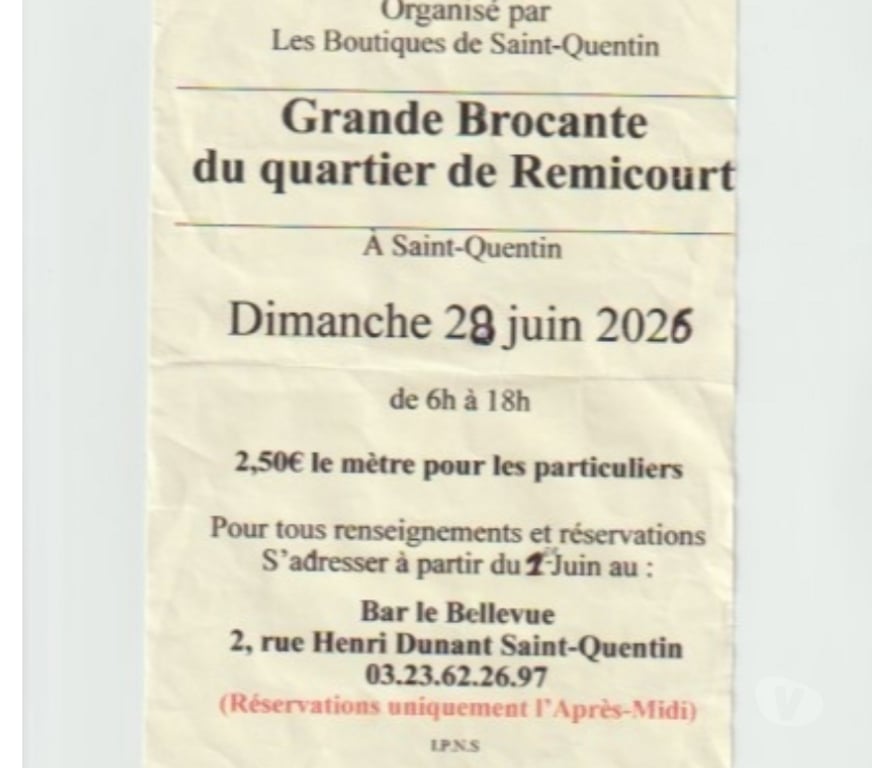 Vides greniers - Brocantes Aisne St Quentin - 02100 - Photos Vivastreet Grande Brocante