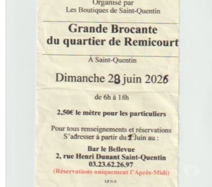 Vides greniers - Brocantes St Quentin Aisne - Photos Vivastreet Grande Brocante