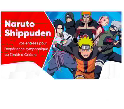 Billets spectacles La Source Orleans - Photos Vivastreet 2 places Naruto Shippuden Symphonic Expérience à Orléans