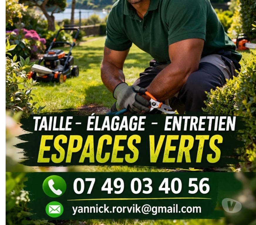 Artisans & dépannages Val-de-Marne Le Perreux sur Marne - 94170 - Photos Vivastreet Entretien espaces verts elaguage tonte gazon