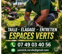 Entretien espaces verts elaguage tonte gazon
