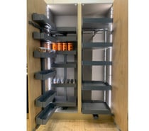 Armoire haute cuisine placage chêne rustique