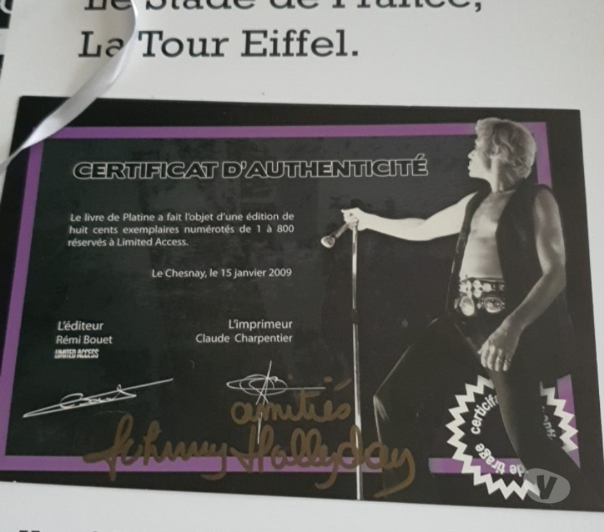 Collection Bouches-du-Rhône Marseille - Photos Vivastreet Livre Johnny Hallyday