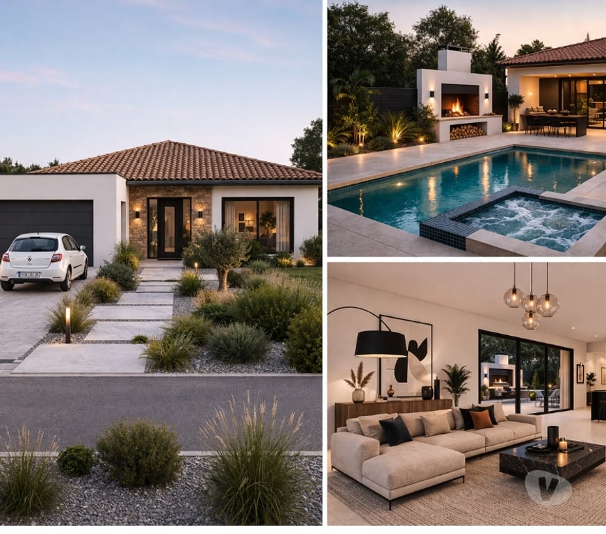 Vente Maison Hérault Montagnac - 34530 - Photos Vivastreet Maison contemporaine récente avec jardin – Montagnac