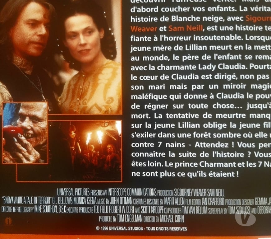 DVD occasion Pas-de-Calais Ruitz - 62620 - Photos Vivastreet Blanche Neige dvd