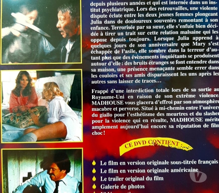 DVD occasion Pas-de-Calais Ruitz - 62620 - Photos Vivastreet Madhouse dvd uncut