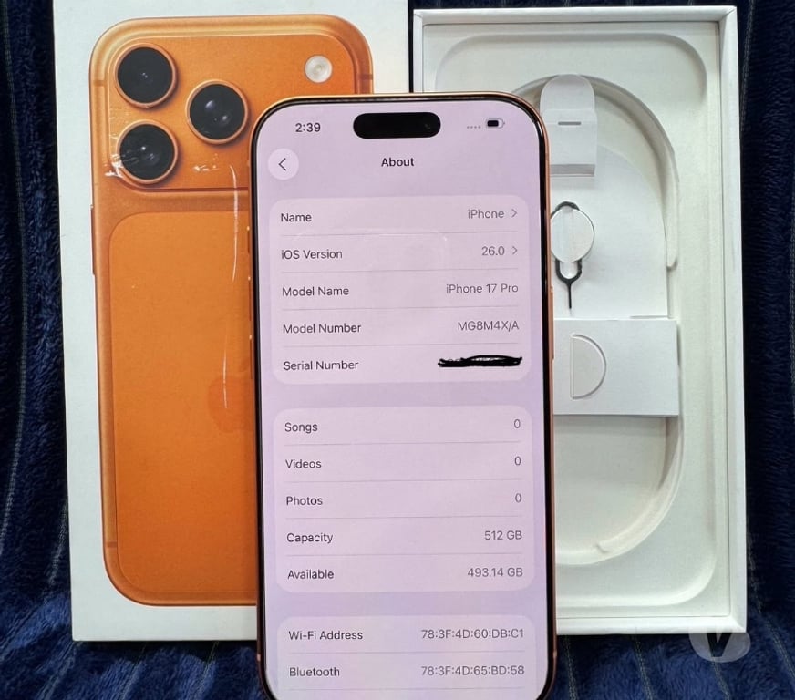 Téléphonie Rhône Lyon - Photos Vivastreet IPHONE 17 Pro 512go