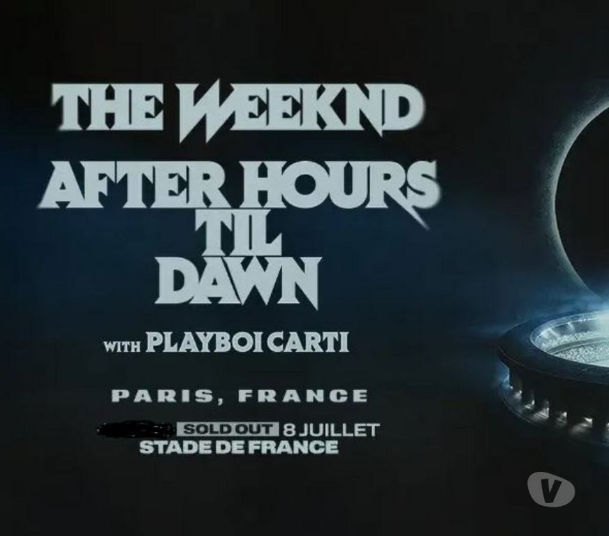 Spectacles Seine-Saint-Denis St Denis - 93200 - Photos Vivastreet The Weeknd au Stade de France le 8 juillet 2026