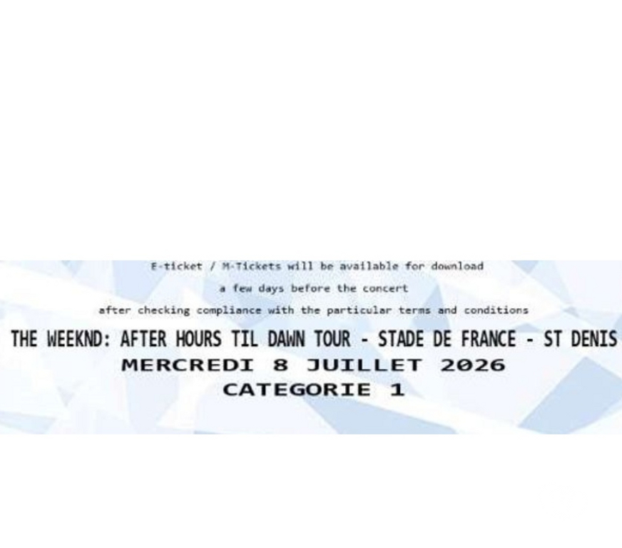 Spectacles Seine-Saint-Denis St Denis - 93200 - Photos Vivastreet The Weeknd au Stade de France le 8 juillet 2026