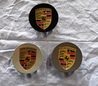 4 Centres de roues Porsche en 76mm