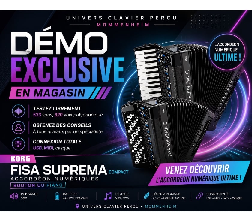 KORG Fisa Suprema – l’accordéon numérique réinventé