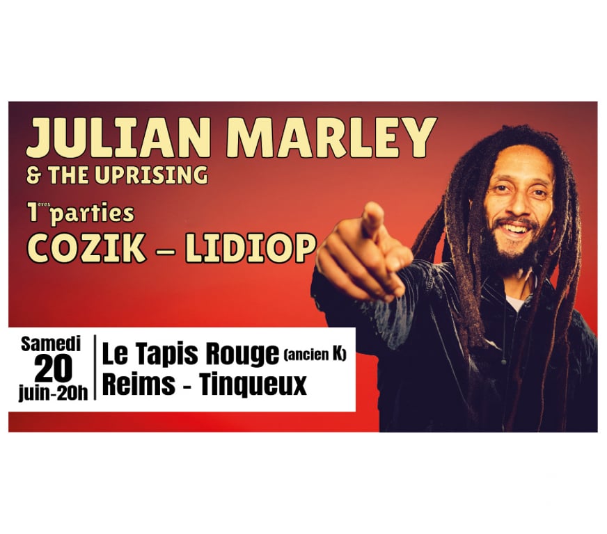 Spectacles Marne Reims - Photos Vivastreet REGGAE NIGHT #2 : Concert JULIAN MARLEY