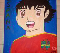 Tableau joueur de foot équipe Espagne manga