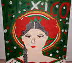 Peinture sur toile femme mexicaine