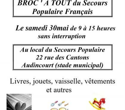 Vides greniers & brocantes Audincourt Doubs - Photos Vivastreet Broc à Tout du Secours Popualire