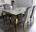 Table a manger baroque avec 6 chaises