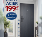 Porte d' entrée acier