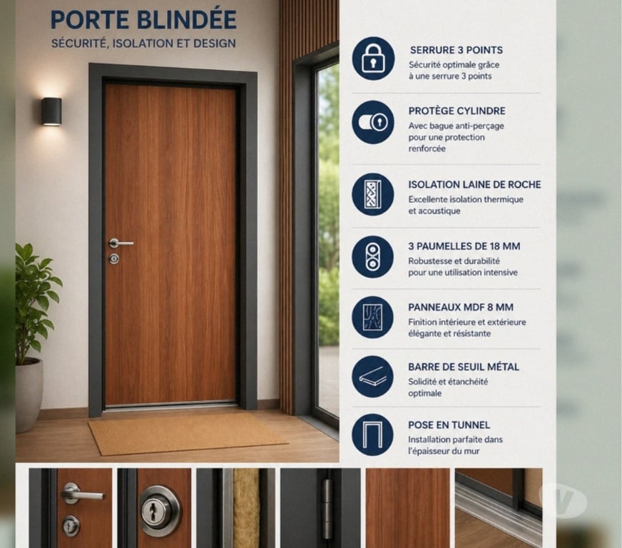  Aisne Laon - 02000 - Photos Vivastreet Porte blindée en stock