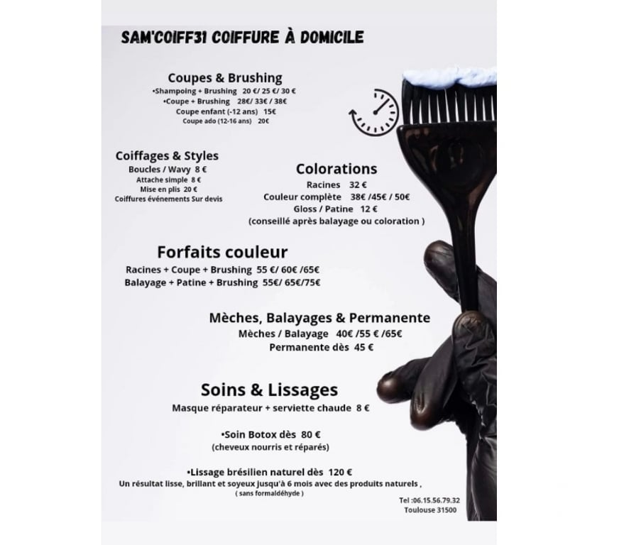 Autre Service Haute-Garonne Toulouse - Photos Vivastreet Coiffure à domicile Balma Toulouse et alentours