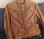 St Brieuc - Côtes-d'Armor — BLOUSON CUIR REDSKINS couleur camel