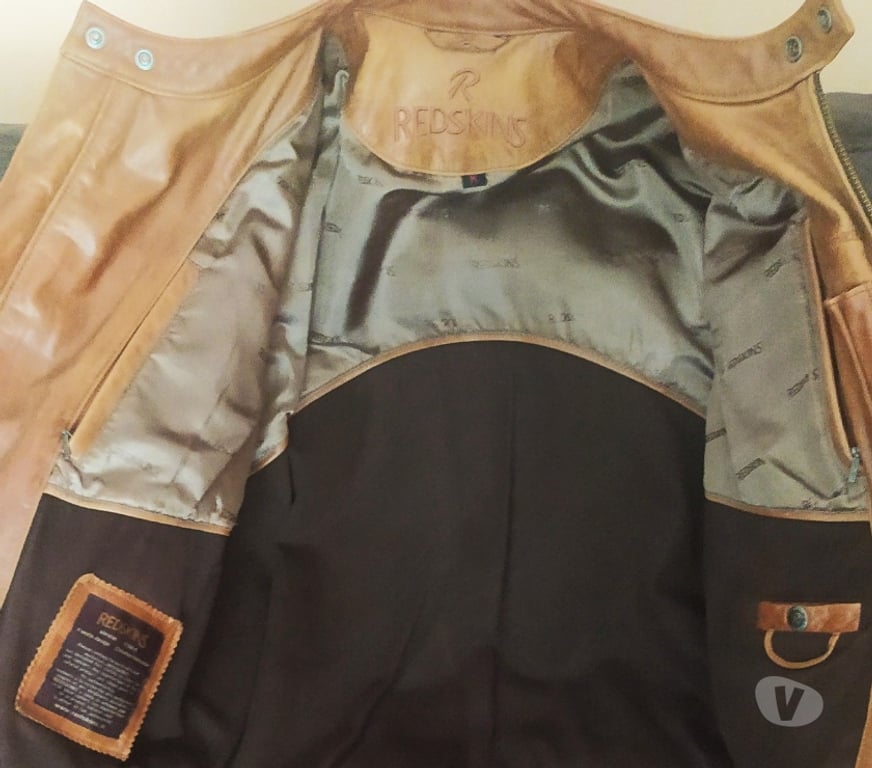 Vêtements occasion Côtes-d'Armor St Brieuc - 22000 - Photos Vivastreet BLOUSON CUIR REDSKINS couleur camel