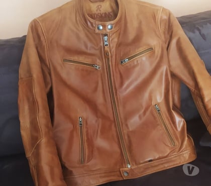 Vêtements occasion St Brieuc Côtes-d'Armor - Photos Vivastreet BLOUSON CUIR REDSKINS couleur camel