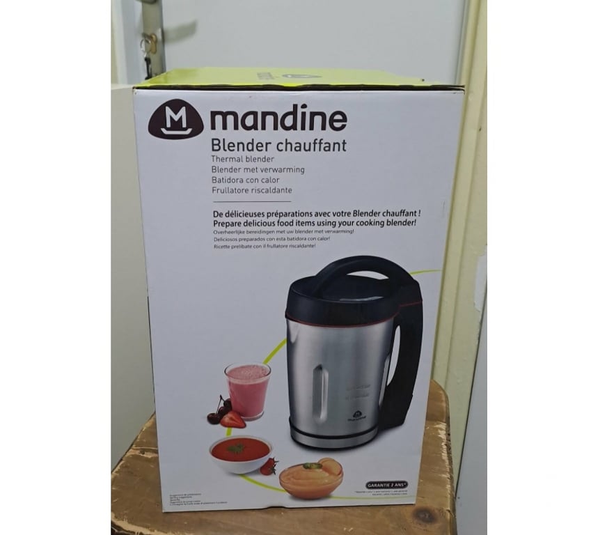 Electroménager occasion Val-de-Marne Maisons Alfort - 94700 - Photos Vivastreet Blender Chauffant Mandine 1,6L (Avec boîte d’origine)