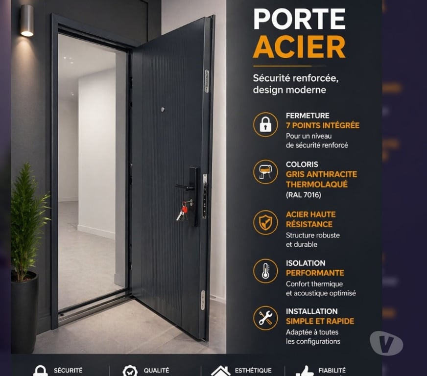  Aube Troyes - 10000 - Photos Vivastreet Porte acier alu