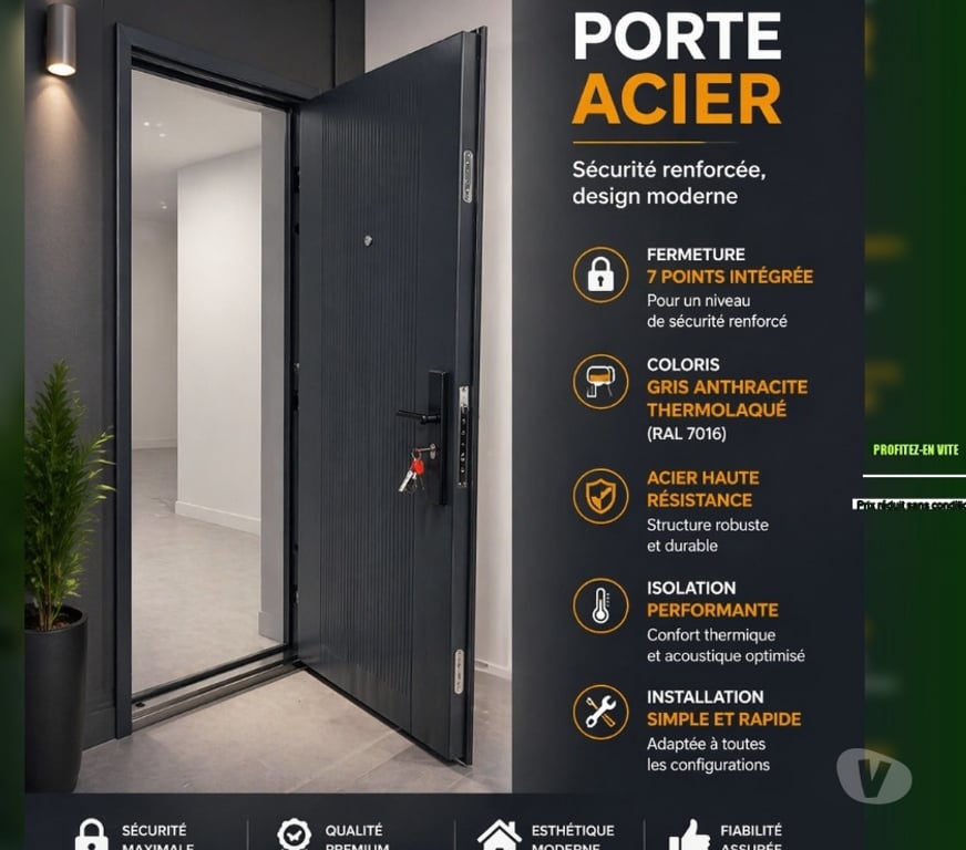  Aube Troyes - 10000 - Photos Vivastreet Porte acier alu