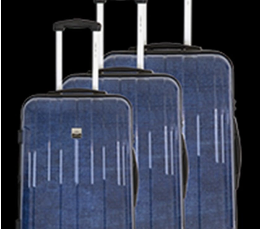 Photos Vivastreet Set de 3 Valises France Bag – Bahamas Navy Jeans