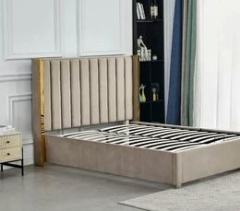 Ameublement & art de la table Seine-Saint-Denis Aulnay sous Bois - 93600 - Photos Vivastreet Lit prince coffre beige avec matelas 140x190