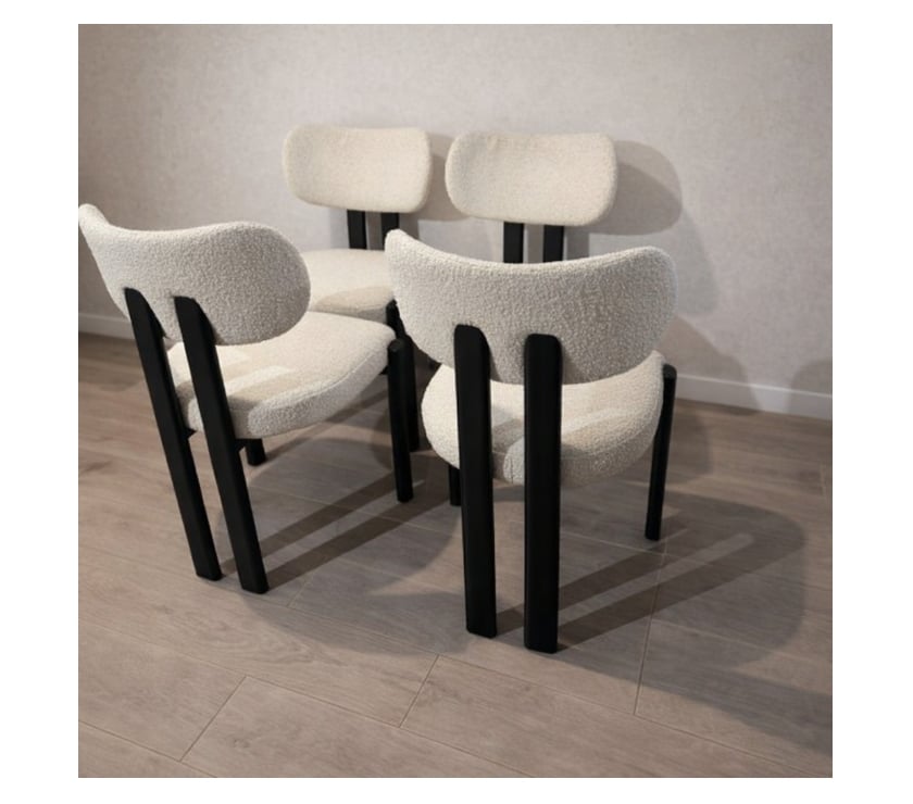 Ameublement & art de la table Paris Paris 1er ardt - 75001 - Photos Vivastreet Lot de 4 Chaises Bouclette Modernes – Style Scandinave