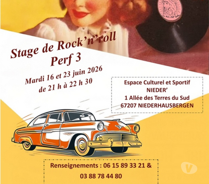 Musique - Théâtre - Danse Niederhausbergen Bas-Rhin - Photos Vivastreet Stage de rock'n'roll niveau Perf 3 avancé