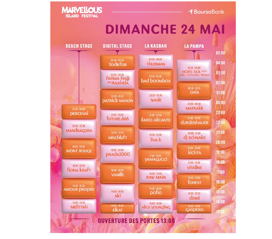 Spectacles Seine-et-Marne Torcy - 77200 - Photos Vivastreet 4 places Marvellous Island Festival dimanche 24 mai Torcy