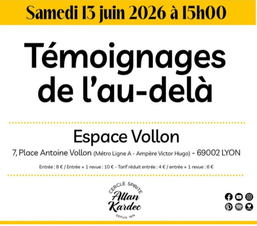 Autres sorties Rhône Lyon - Photos Vivastreet Témoignages de l'Au-delà