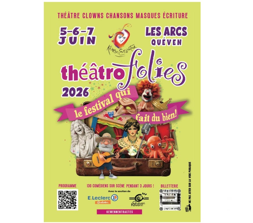 Spectacles Morbihan Queven - 56530 - Photos Vivastreet 2 places jour au choix pour THEATROFOLIES à Quéven