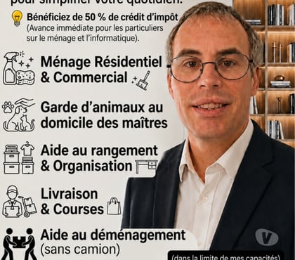 Aides à domicile Buxerolles Vienne - Photos Vivastreet ​Aide à domicile : Ménage, PC (-50%), Courses
