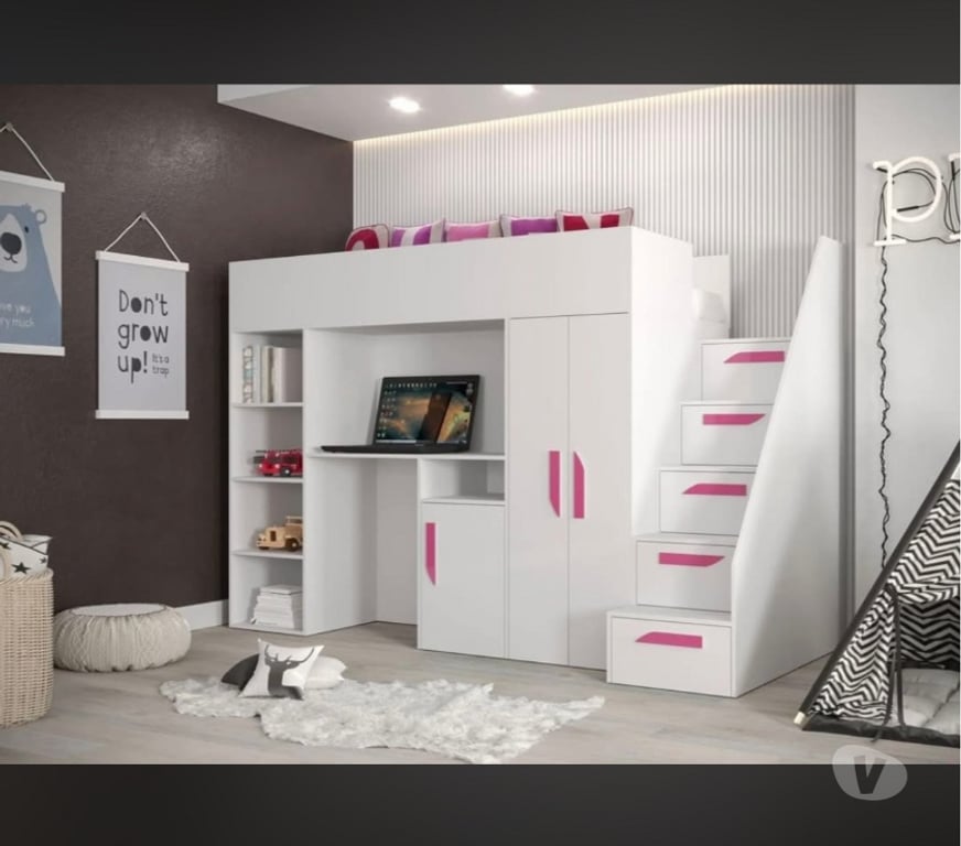 Ameublement & art de la table Hauts-de-Seine Nanterre - 92000 - Photos Vivastreet Lit enfant combiné armoire et bureau