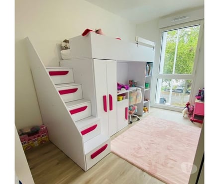 Ameublement & art de la table Nanterre Hauts-de-Seine - Photos Vivastreet Lit enfant combiné armoire et bureau