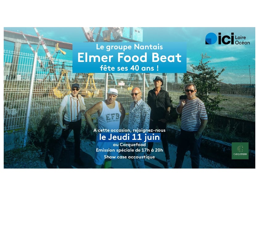 Billets spectacles Carquefou Loire-Atlantique - Photos Vivastreet 2 places pour le Show Case d'Elmer Food Beat jeudi 11 juin