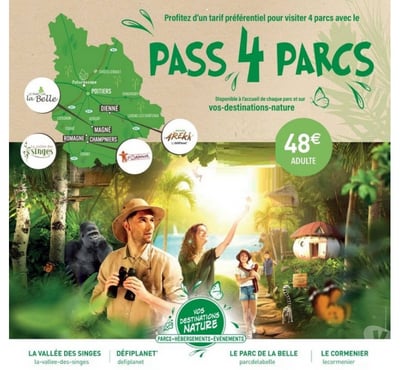 Billets spectacles Dienne Vienne - Photos Vivastreet 1 pass 4 parcs 
